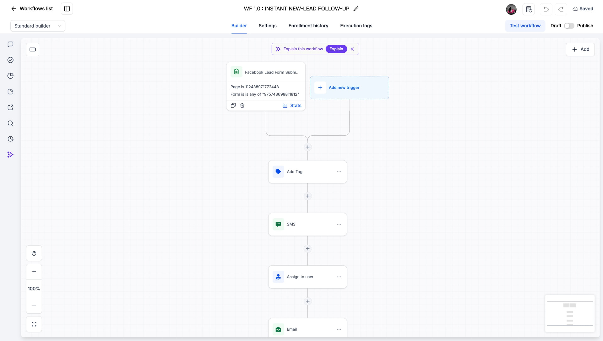 The Follow-Up system screenshot